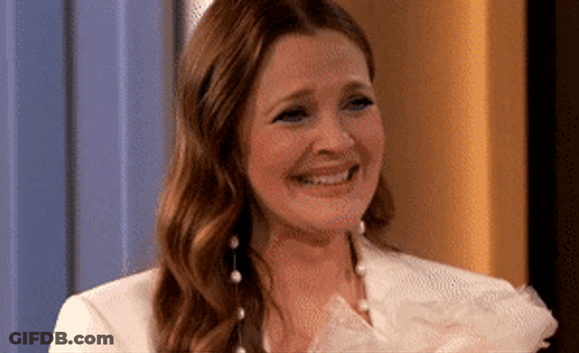 Emotional Drew Barrymore Is Proud GIF