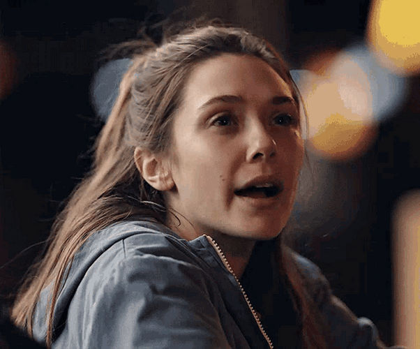 Emotional Elizabeth Olsen Face GIF