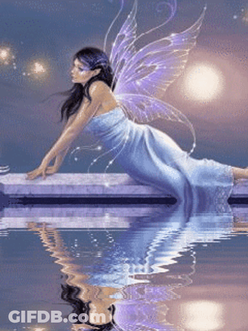 Emotional Fairy Water Reflection GIF