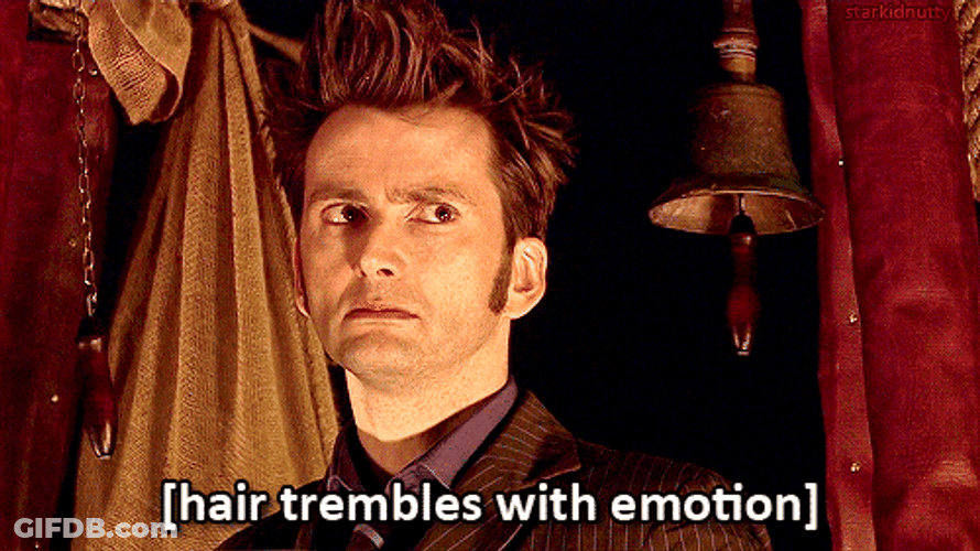 Emotional Hair Trembles GIF