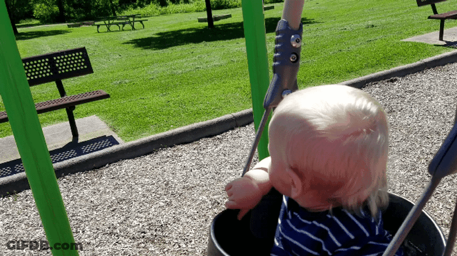 Emotional Happy Baby Swing GIF