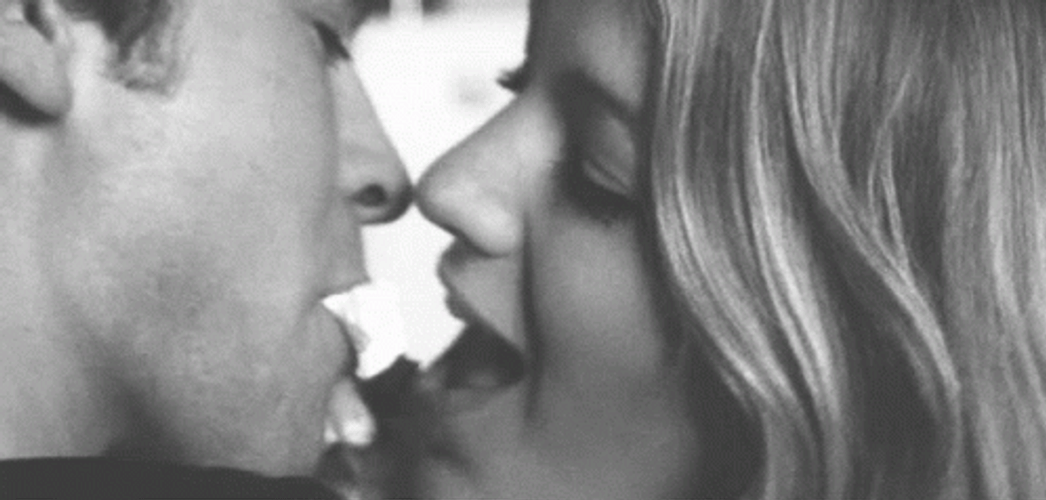 Emotional Heated Couple Hot Kiss GIF
