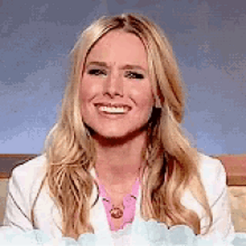 Emotional Kristen Bell Crying And Laughing GIF