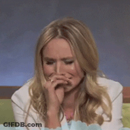 Emotional Kristen Bell GIF