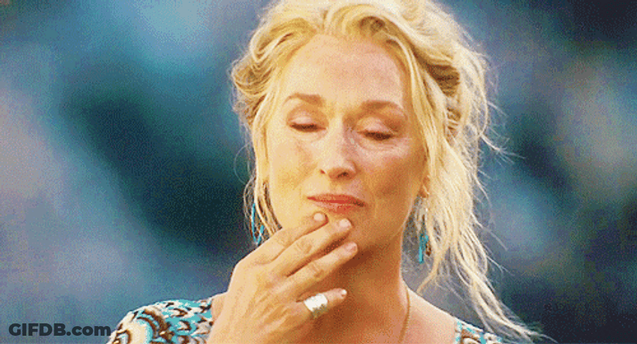 Emotional Meryl Streep Mama Mia Movie GIF