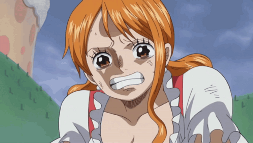 Emotional One Piece Nami Crying GIF