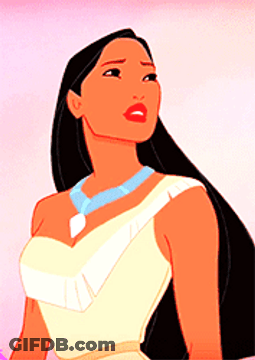Emotional Pocahontas Staring Away GIF