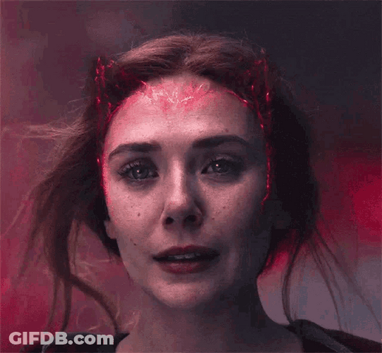 Emotional Scarlet Witch Staring GIF