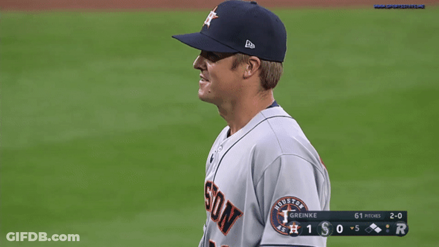 Emotional Zack Greinke Baseball GIF
