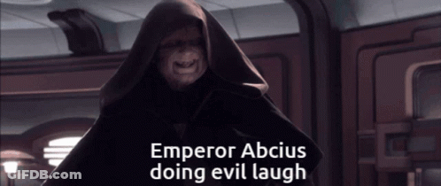 Emperor Abcius Doing Evil Laugh GIF
