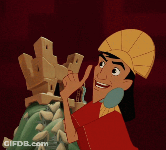 Emperor Kuzco Confetti GIF