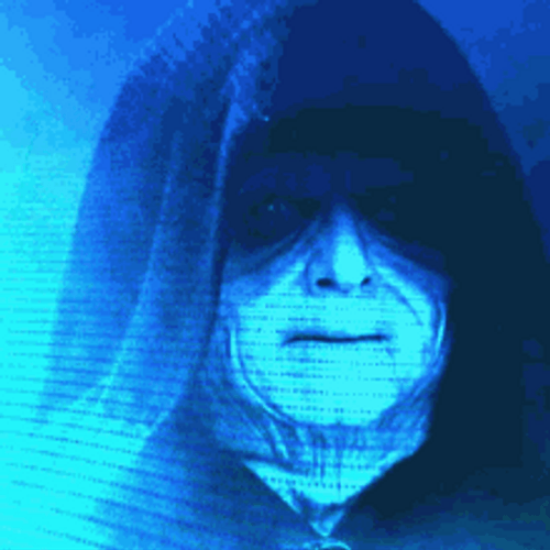 Emperor Palpatine In Blue Light GIF