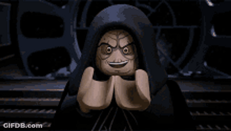 Emperor Palpatine Lego Scary Face GIF