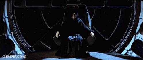 Emperor Palpatine Let The Hate Flow Through You GIF