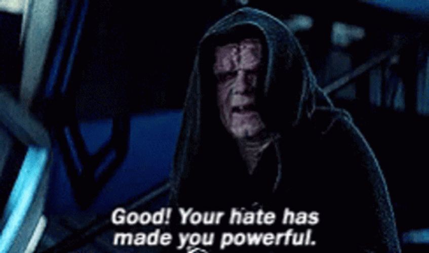 Emperor Palpatine Star Wars Good Powerful Hate GIF