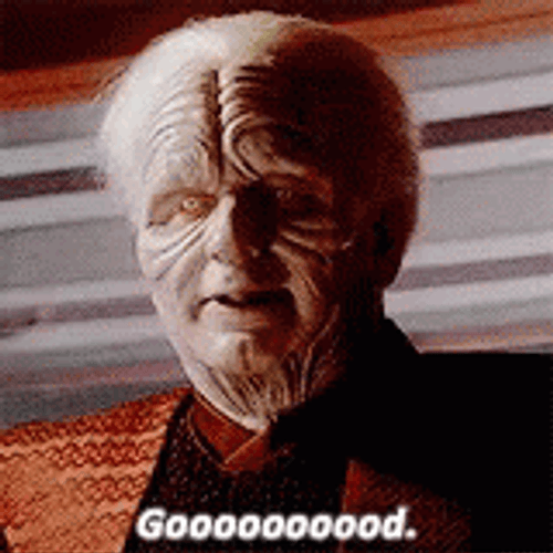 Emperor Palpatine Star Wars Looking Down Good GIF