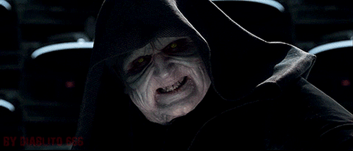Emperor Palpatine Star Wars Yoda Light Saber GIF