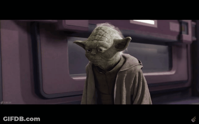 Emperor Palpatine Star Wars Yoda Push GIF