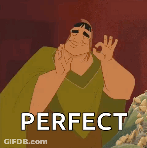 Emperor's New Groove OK Sign Perfect GIF