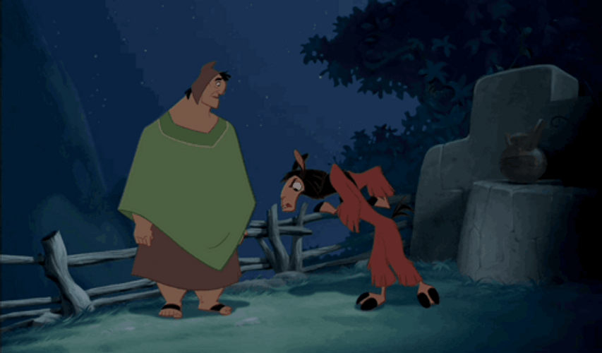 Emperor's New Groove Pacha And Llama GIF