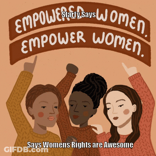 Empower Women Poster Women's Rights Are Awesome GIF