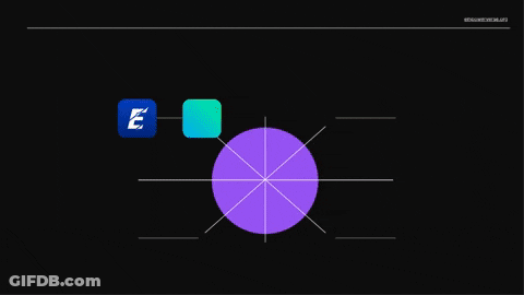 Empowerverse.org On Black Background With Icons GIF