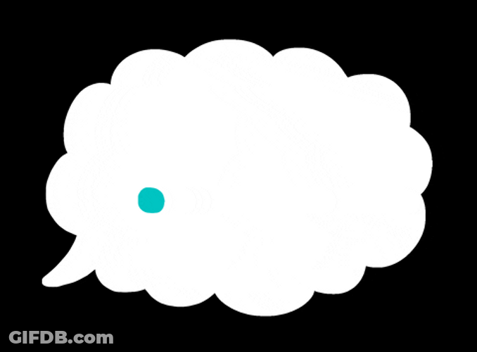 Empty Bubble Text Message GIF