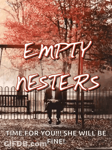 Empty Nesters Man On Swing GIF