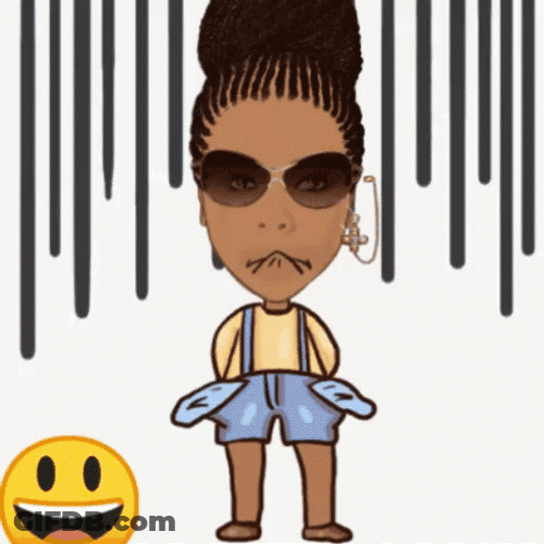 Empty Pockets Lady Avatar GIF