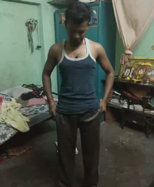 Empty Pockets On Man Pants GIF