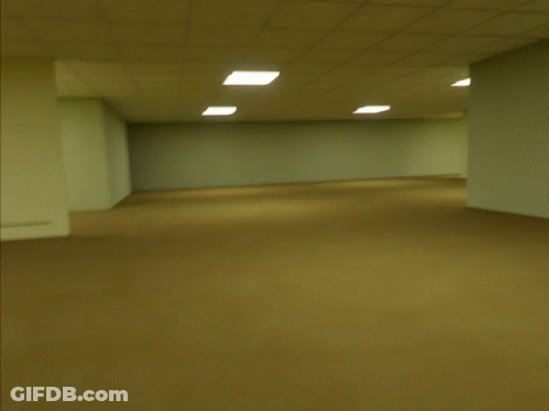 Empty Room With Few Lights On GIF