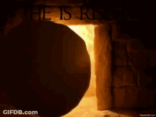 Empty Tomb Flashing Light He Has Risen GIF