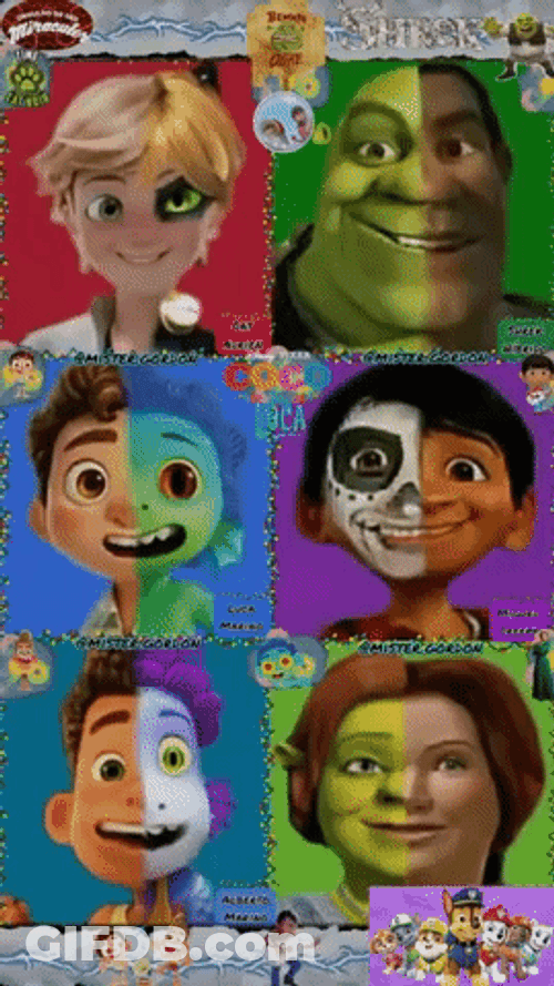 Encanto Coco Shrek Images GIF