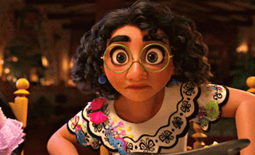 Encanto Mirabel Staring GIF