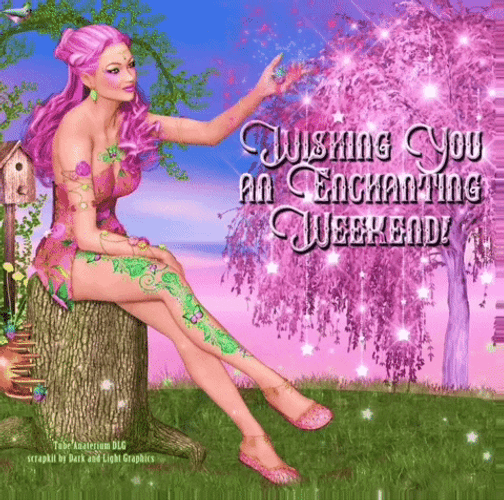 Enchanted Pink Butterflies Queen GIF