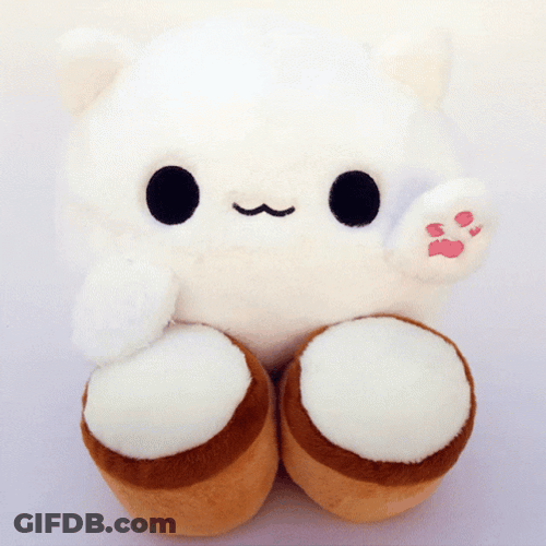 Enchanting White Cat Squishmallow GIF