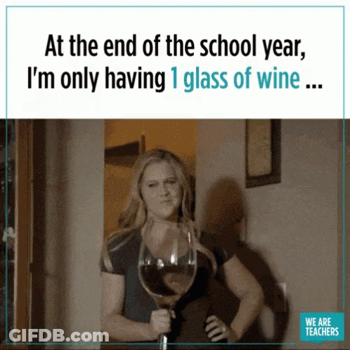 End Of School Year Drinking GIF