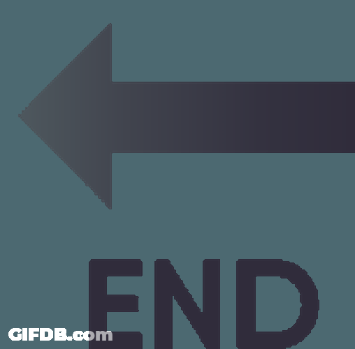 End Symbols Sticker GIF