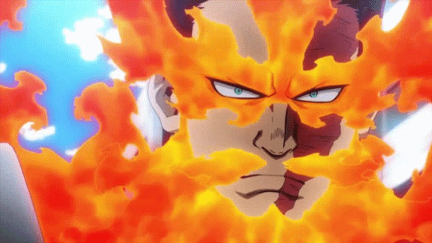 Endeavor Fiery Smug Face GIF