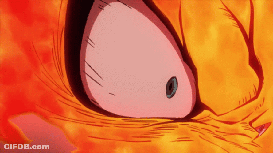 Endeavor Powerful Fire Attack Hero Academia GIF