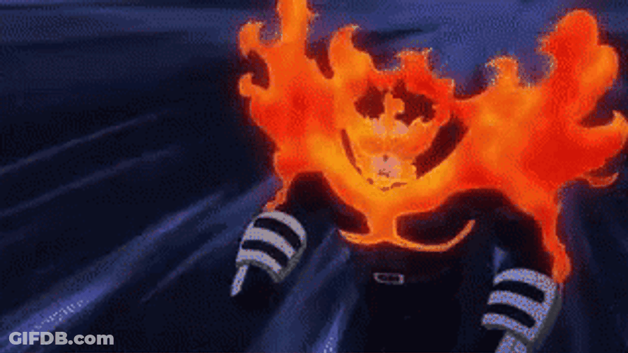 Endeavor Throwing Prominence Ball Attack GIF
