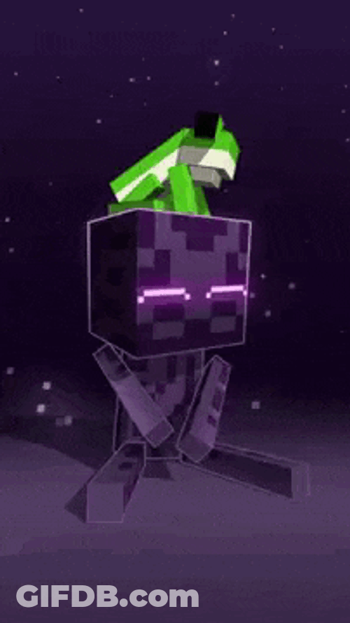Enderman Baby Enderman GIF