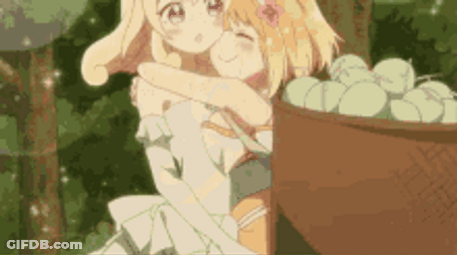 Endro Thank You Anime Cute Girl Hugs GIF