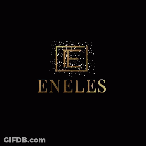 Eneles Logo With Gold E In Square GIF