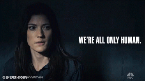 Enemy Within Poster Woman We're All Only Human GIF
