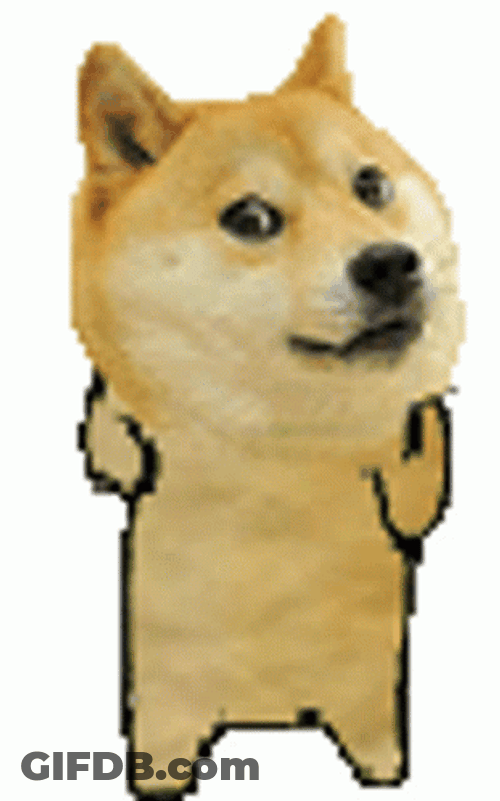 Energetic Dancing Doge GIF