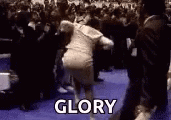 Energetic Disciple In Church Praise Dance GIF