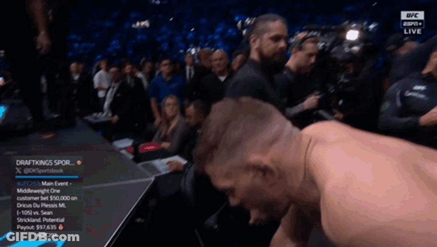 Energetic Dricus Du Plessis GIF
