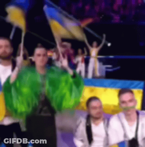 Energetic Eurovision Happy Cheer GIF