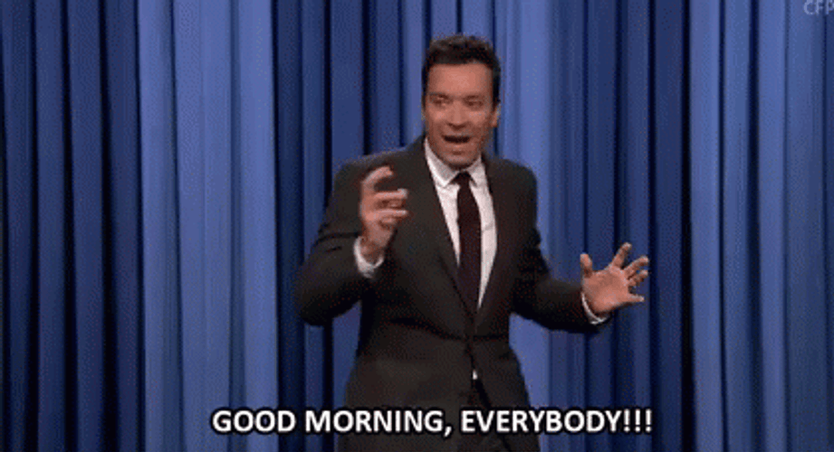 Energetic Good Morning Team Singing Good Morning Team GIF